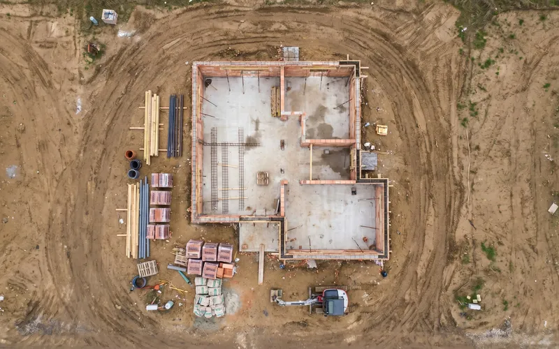 Seguimiento de obra residencial con dron
